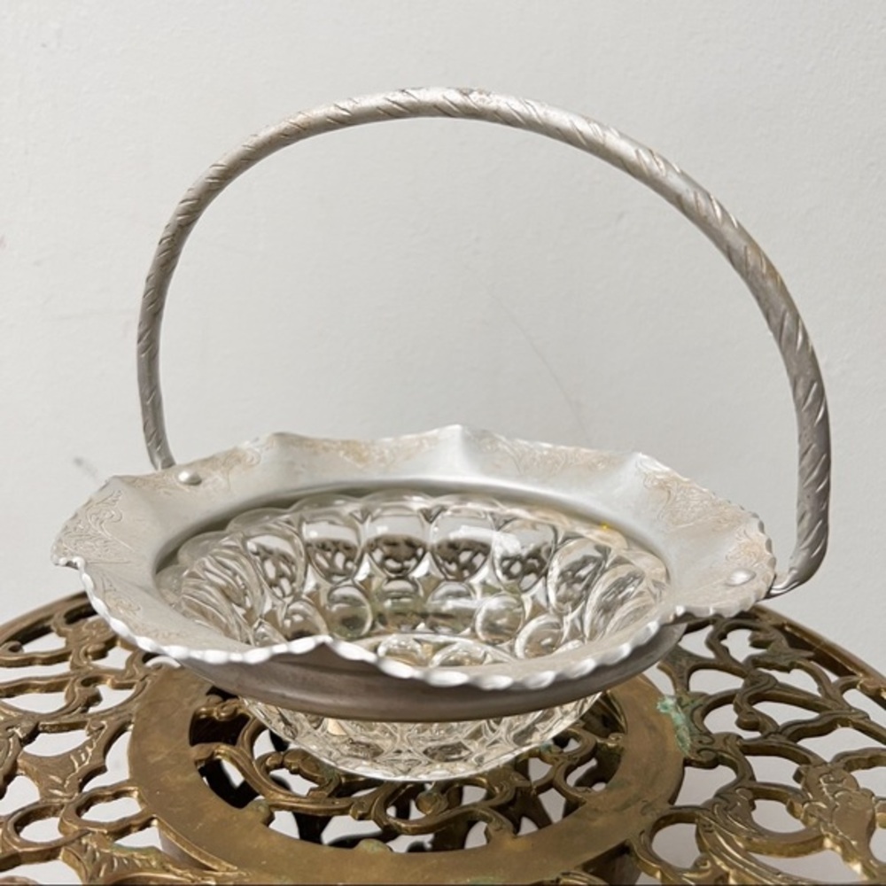 Antique Candy Dish with Intricate Detail